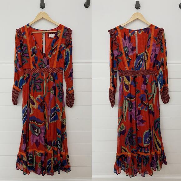 Anthropologie Dresses & Skirts - Women’s Anthropologie Tropical Maxi Dress Colorful Size Small S